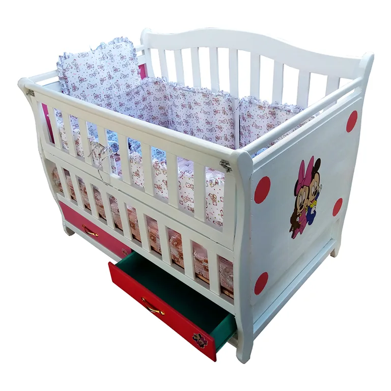 Buy White Minnie Mouse Baby Cot Bumpers Online Baby Cot Kenya
