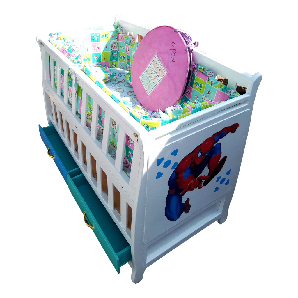 Spiderman Babycot + Cot Bumpers + Net Baby Cot Kenya