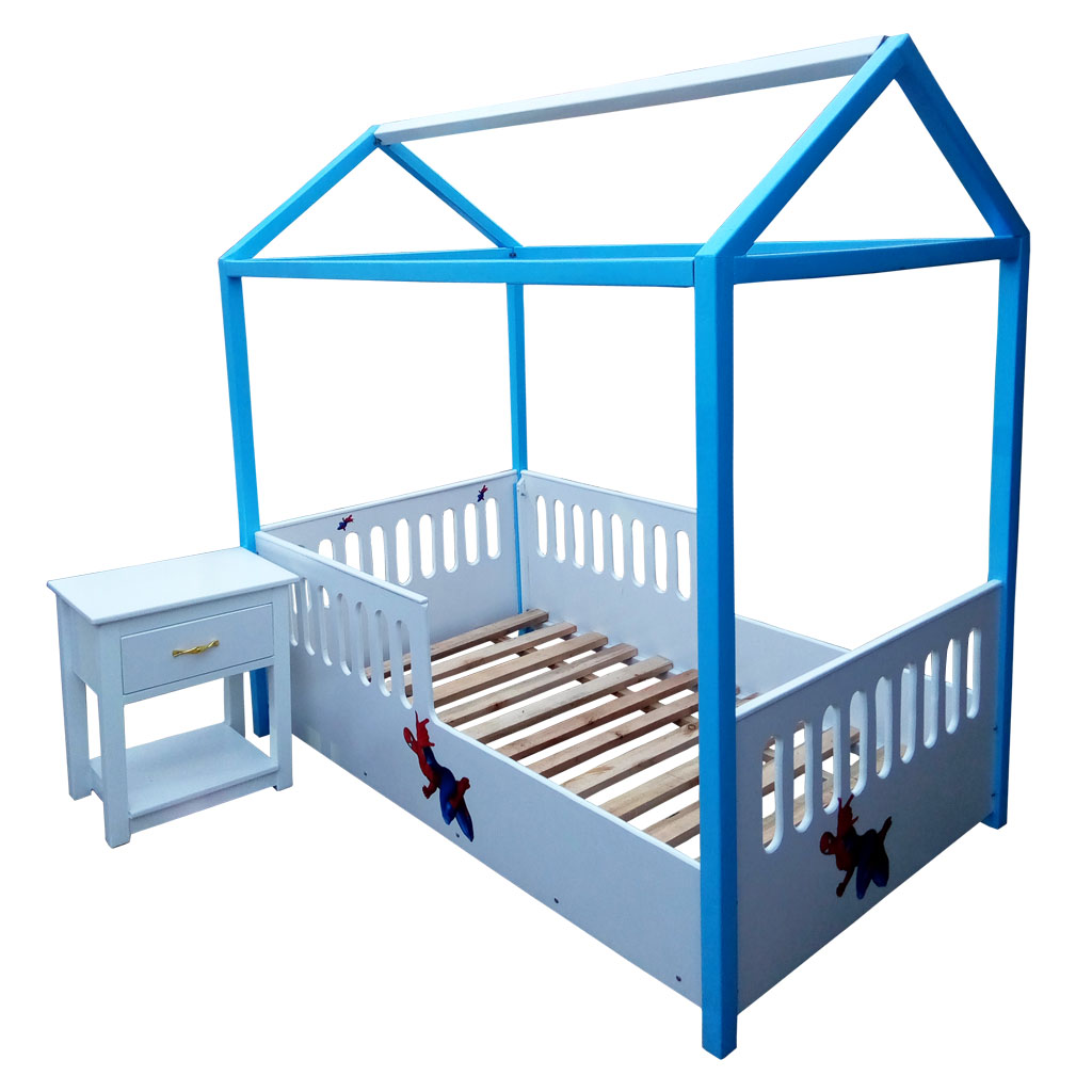 Spider Man House Toddler Bed Baby Cot, Spiderman Bunk Bed